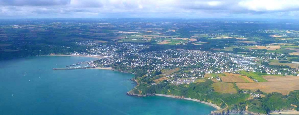Binic - vue du ciel